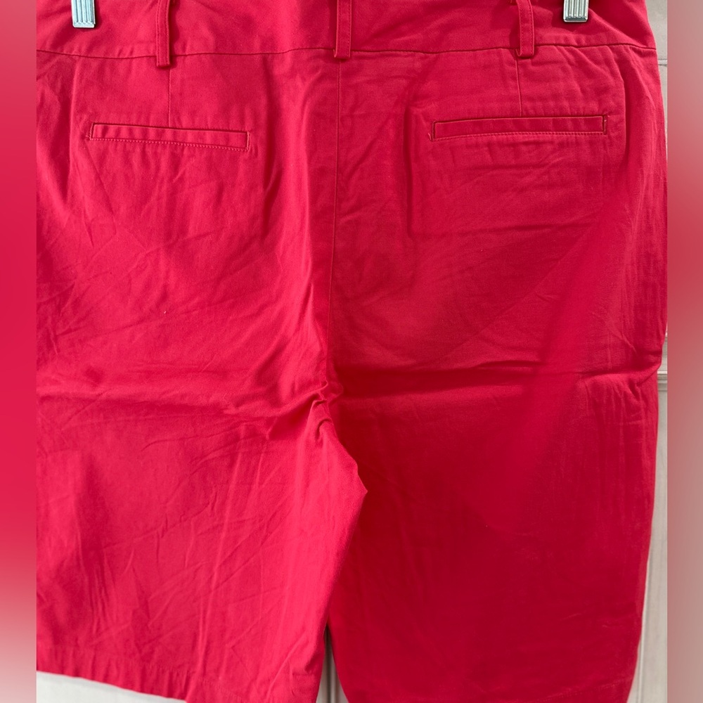 PRELOVED SZ 14 Talbots Vibrant Deep Pink/Red Women's Bermuda shorts - Picture 4 of 8